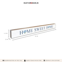 Home Sweet Home Hydrangea Skinny Sign