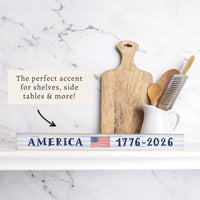 America Flag 1776-2026 Skinny Sign