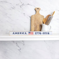 America Flag 1776-2026 Skinny Sign