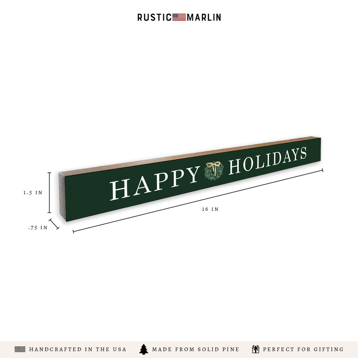 Happy Holidays Skinny Sign