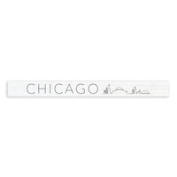 Chicago City Line Art Skinny Sign