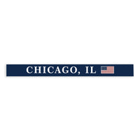 Chicago, Illinois USA Flag Skinny Sign