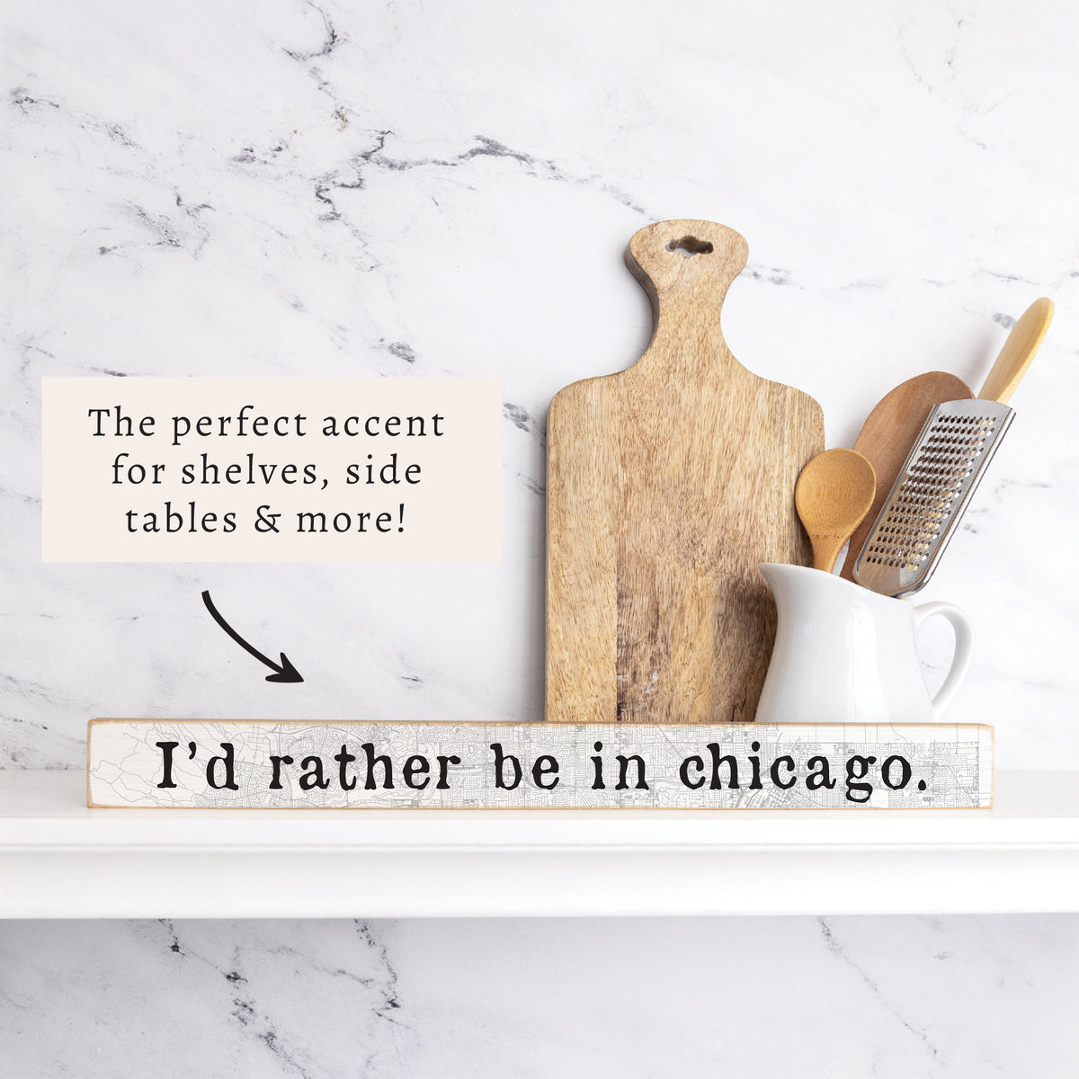 I'd Rather Be In Chicago Skinny Sign