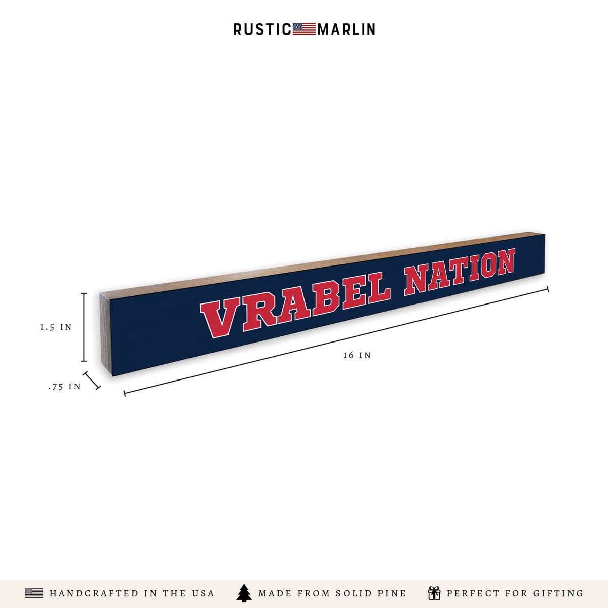 Vrabel Nation Skinny Sign