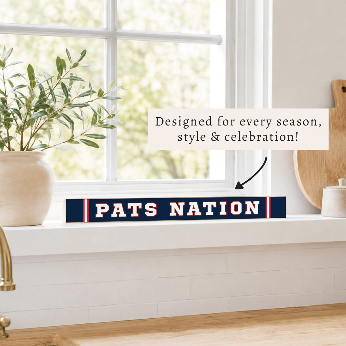 Pats Nation Skinny Sign