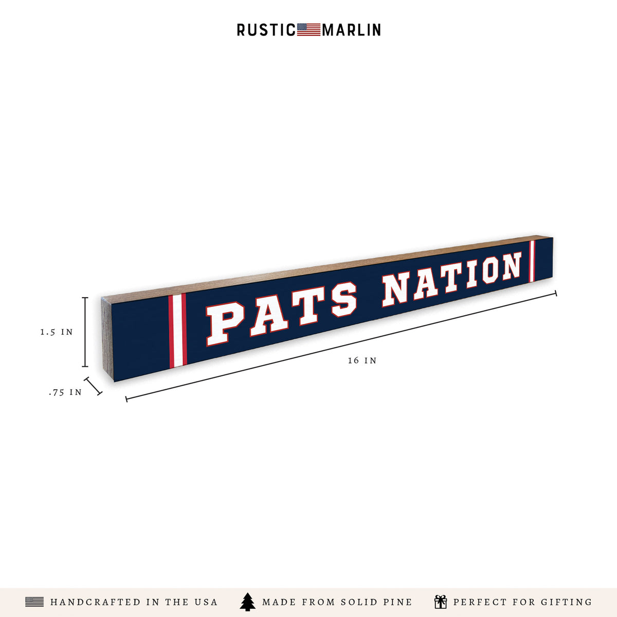 Pats Nation Skinny Sign