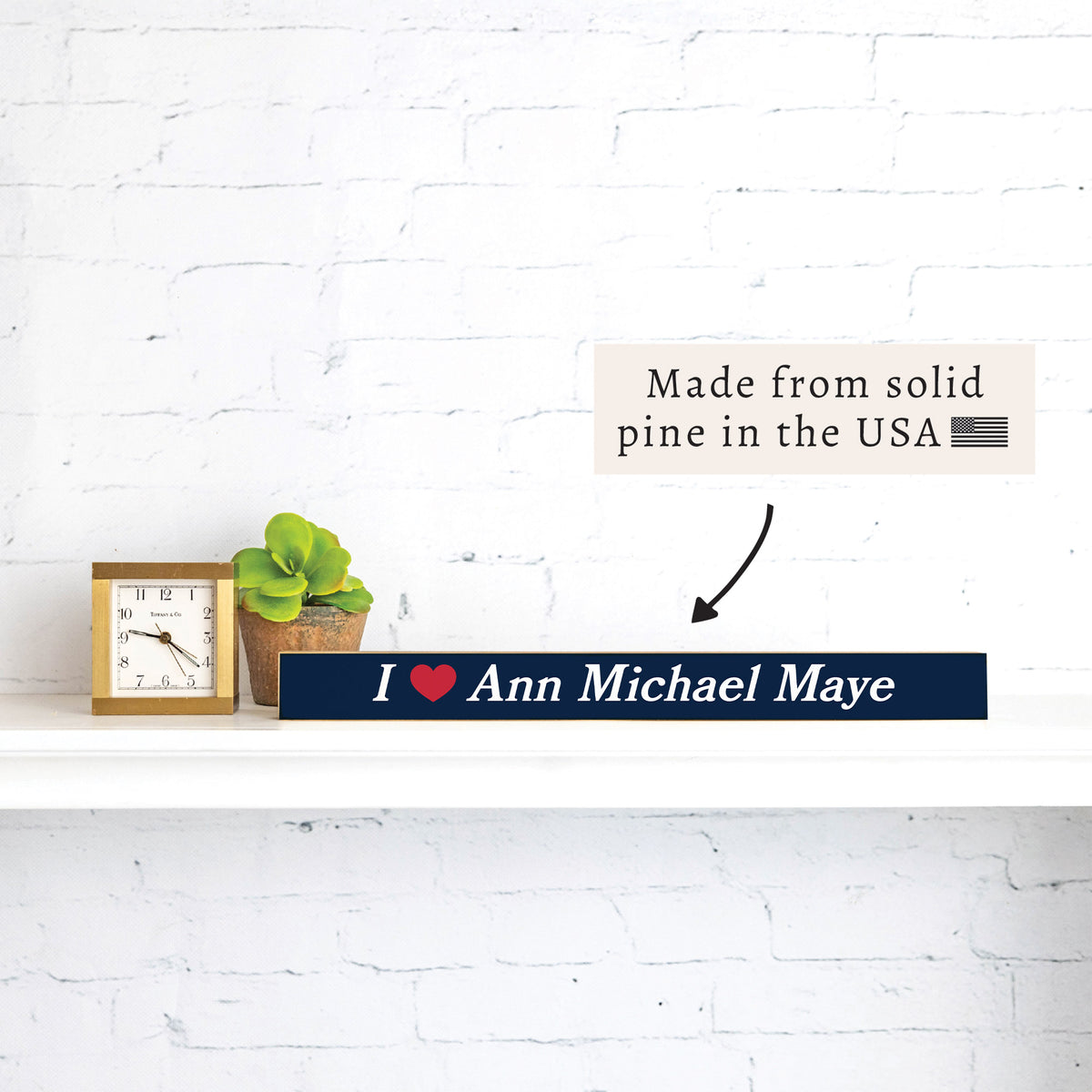 I Love Ann Michael Maye Skinny Sign