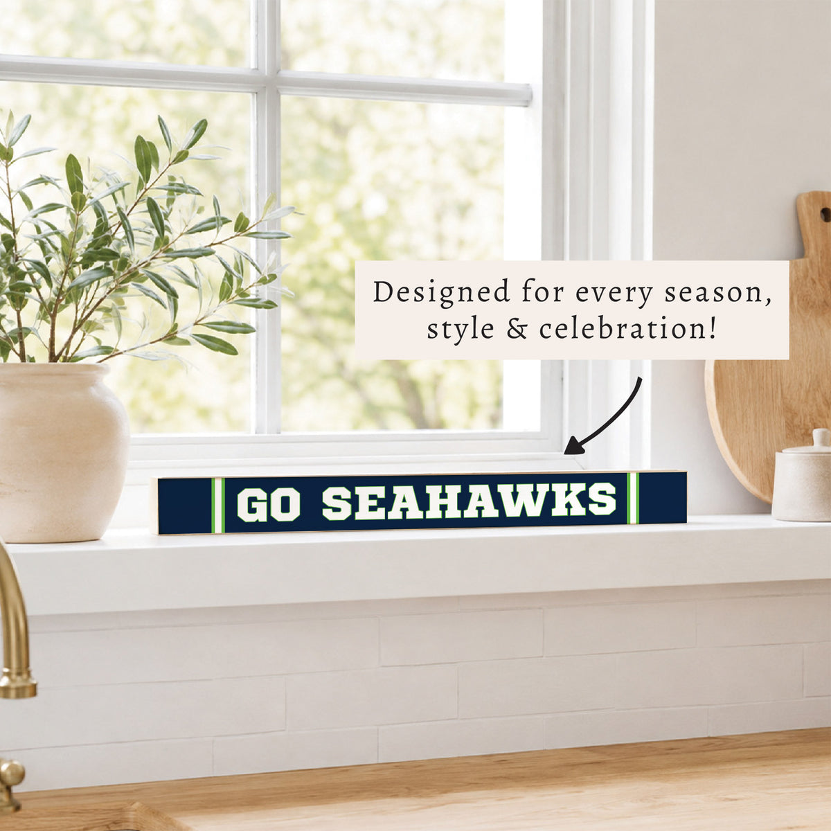 Go Seahawks Skinny Sign