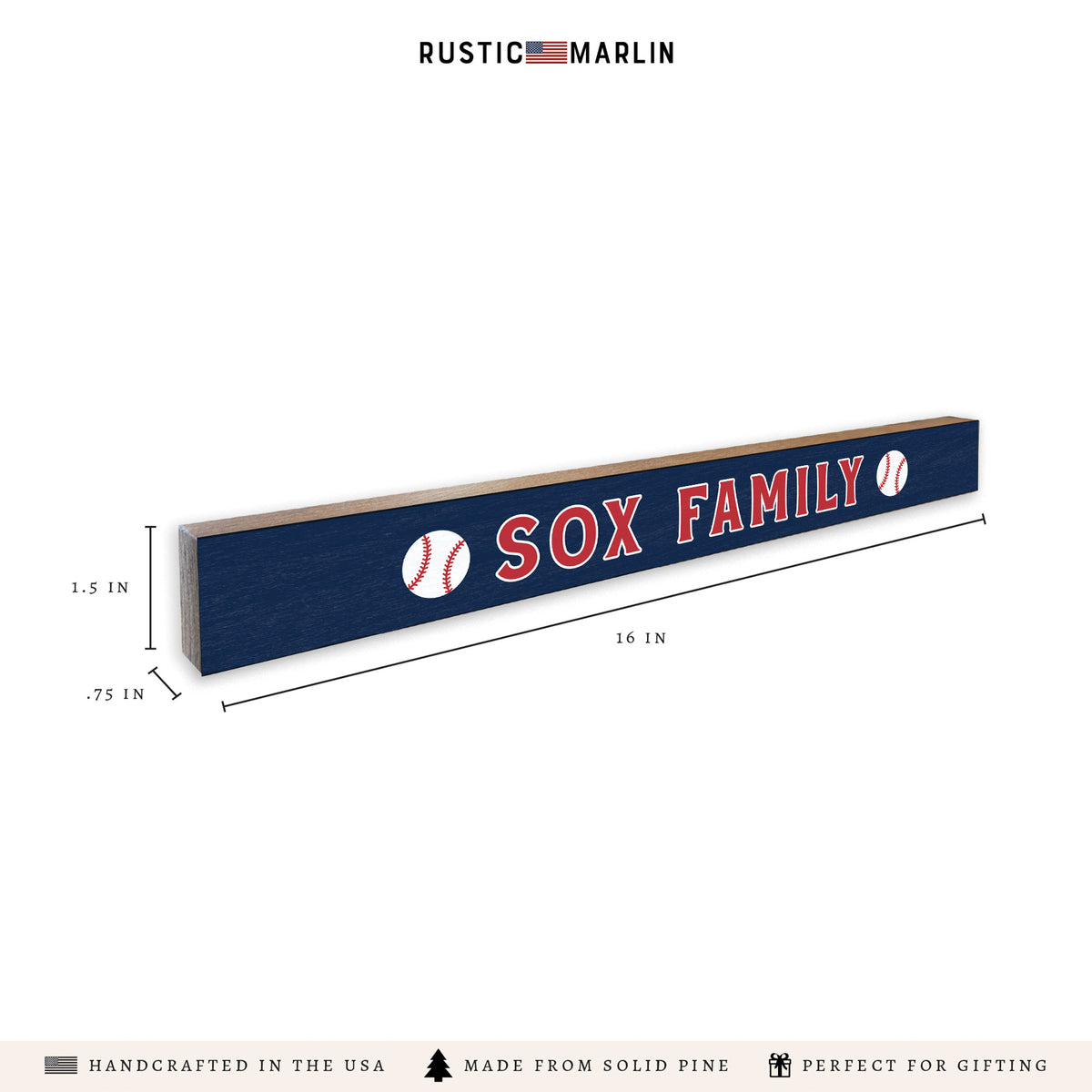 Sox Family Skinny Sign
