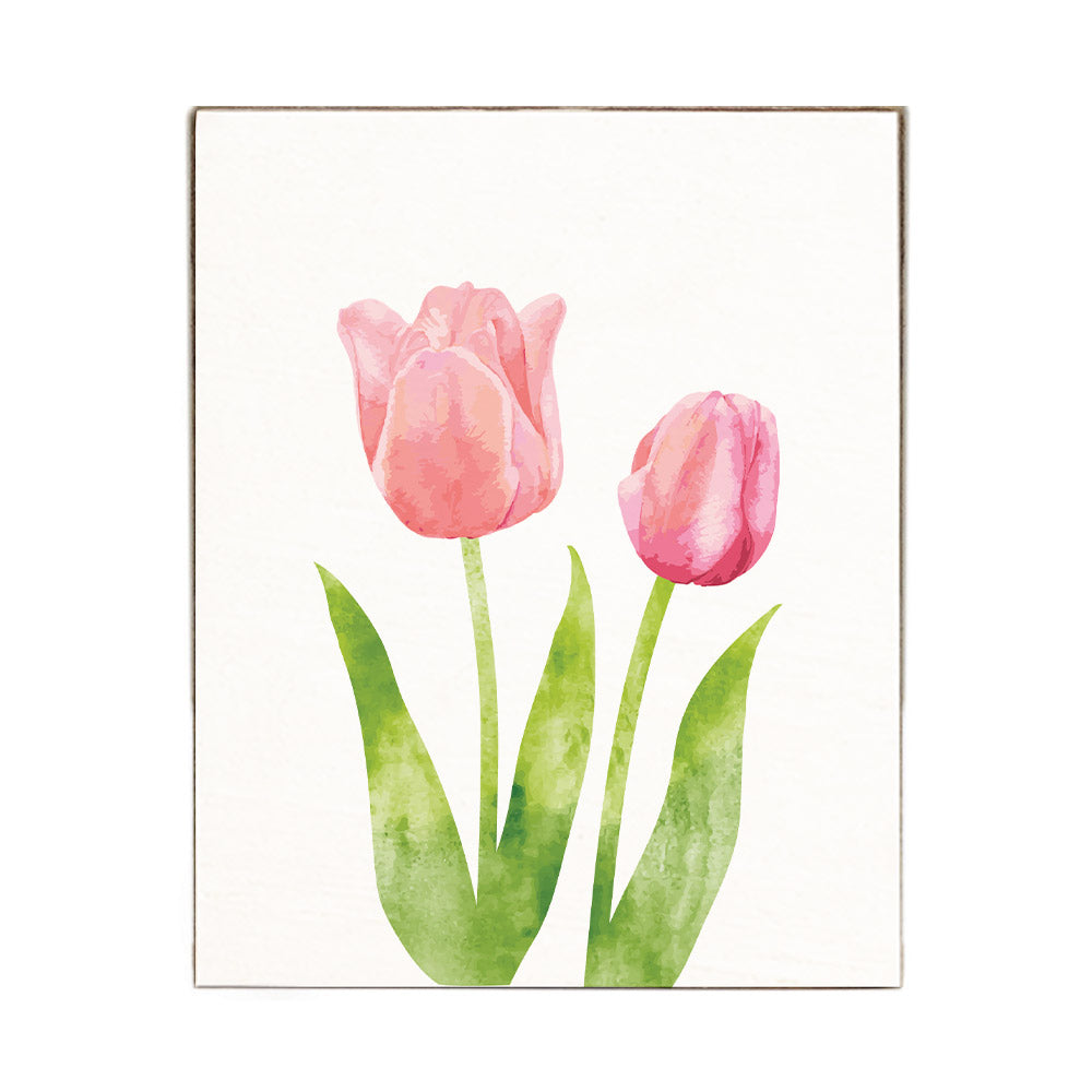 Tulips Block Sign