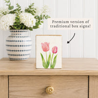 Tulips Block Sign