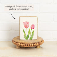 Tulips Block Sign
