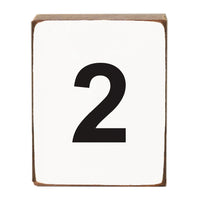 Letter Block Number - Black