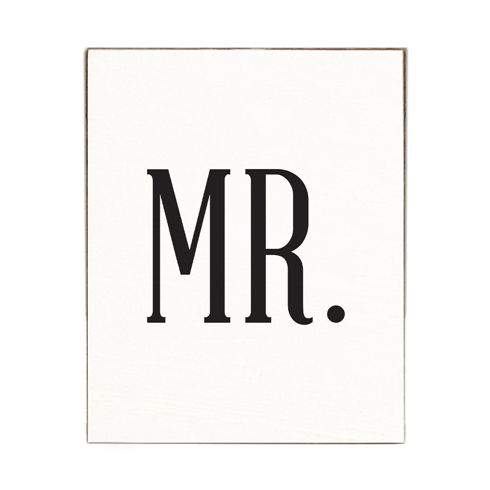 Mr. Block Sign