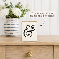 Ampersand Block Sign