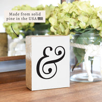 Ampersand Block Sign