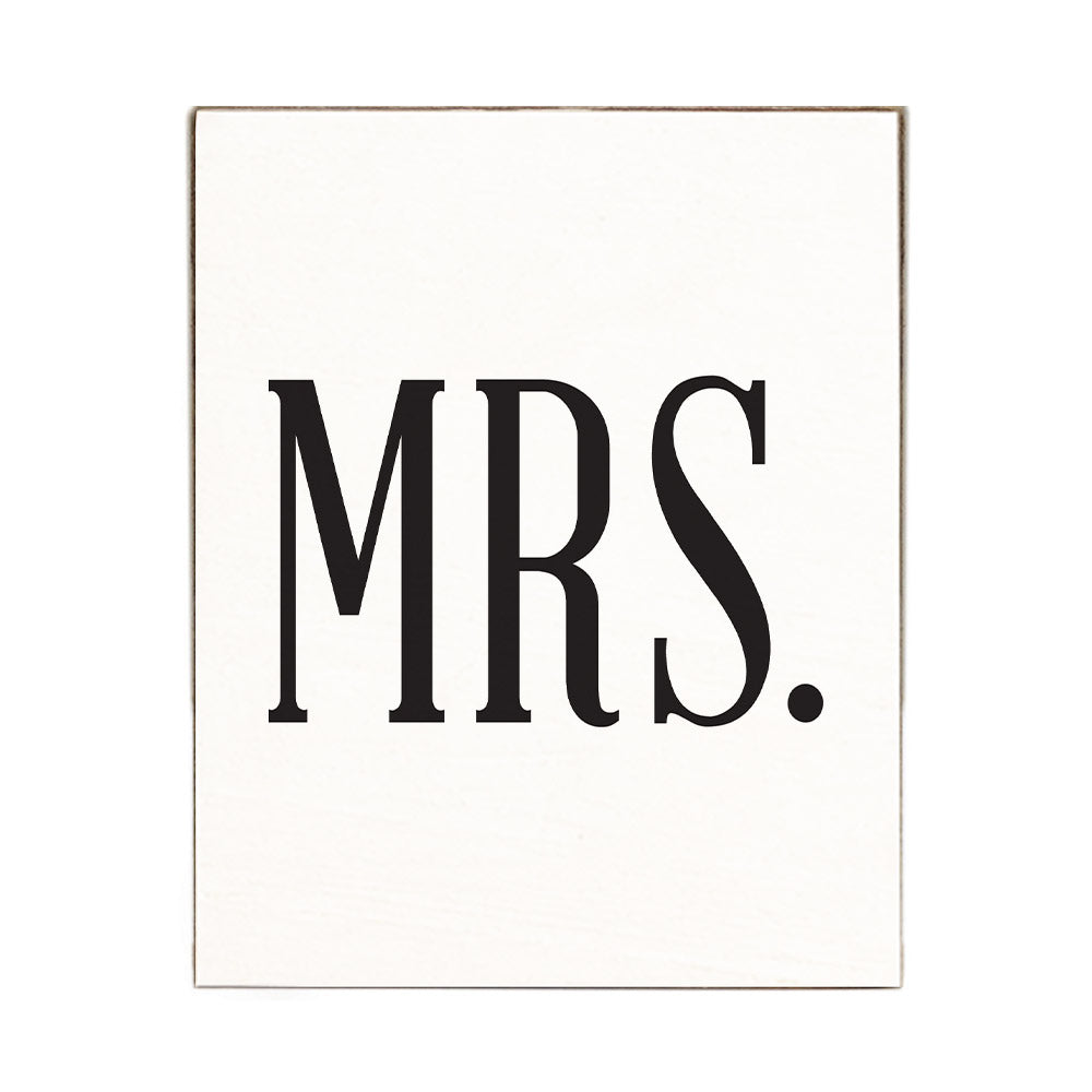 Mrs. Block Sign