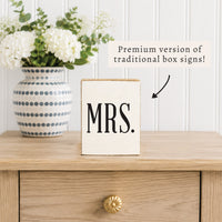 Mrs. Block Sign