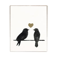 Love Birds Block Sign
