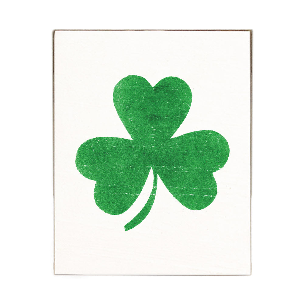 Shamrock Block Sign