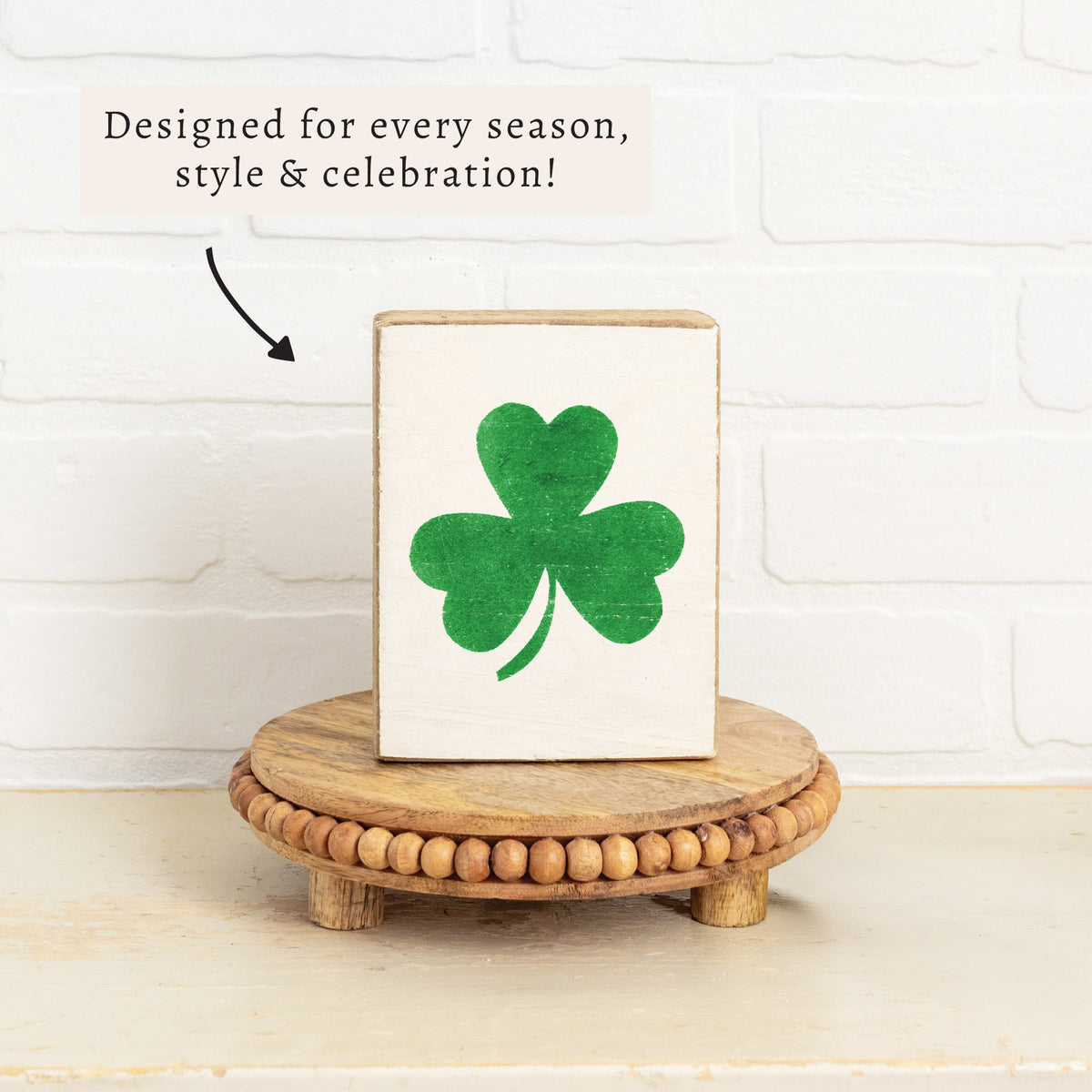Shamrock Block Sign