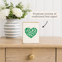 Clover Heart Block Sign