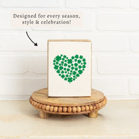 Clover Heart Block Sign