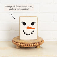 Snowlady Face Block Sign
