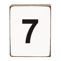 Letter Block Number - Black