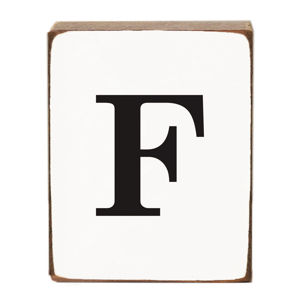 Letter Block - Black Antique