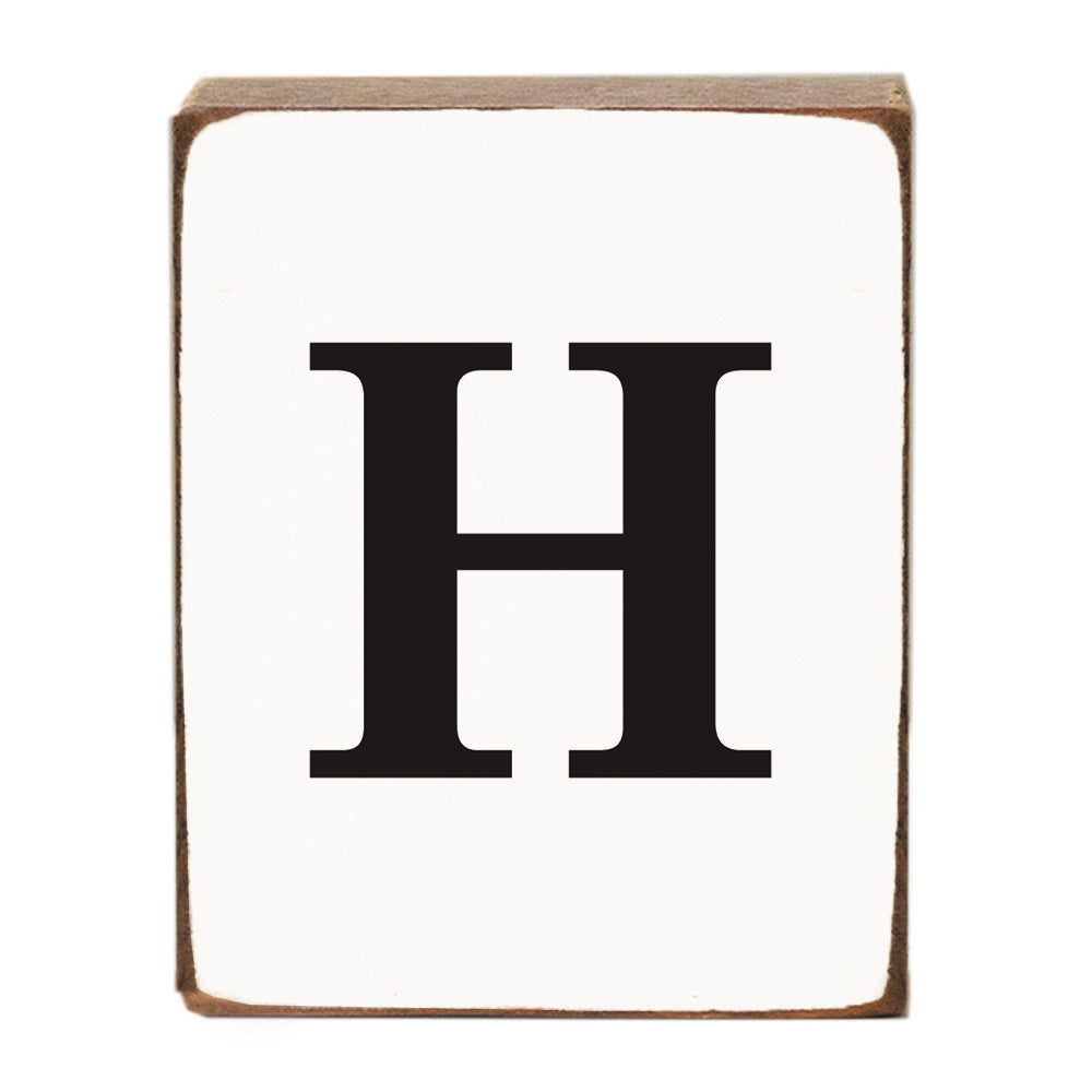 Letter Block - Black Antique