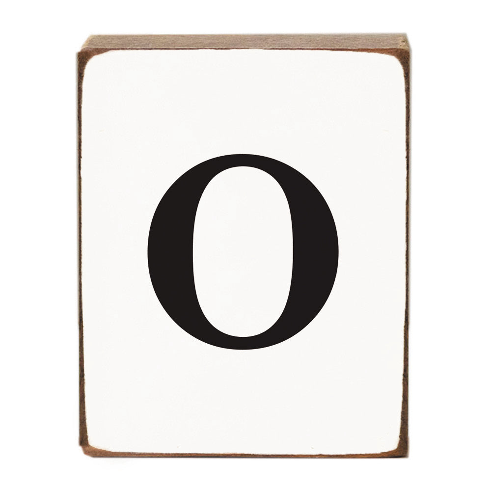 Letter Block - Black Antique