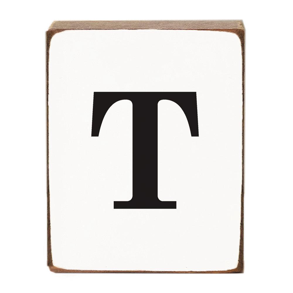 Letter Block - Black Antique