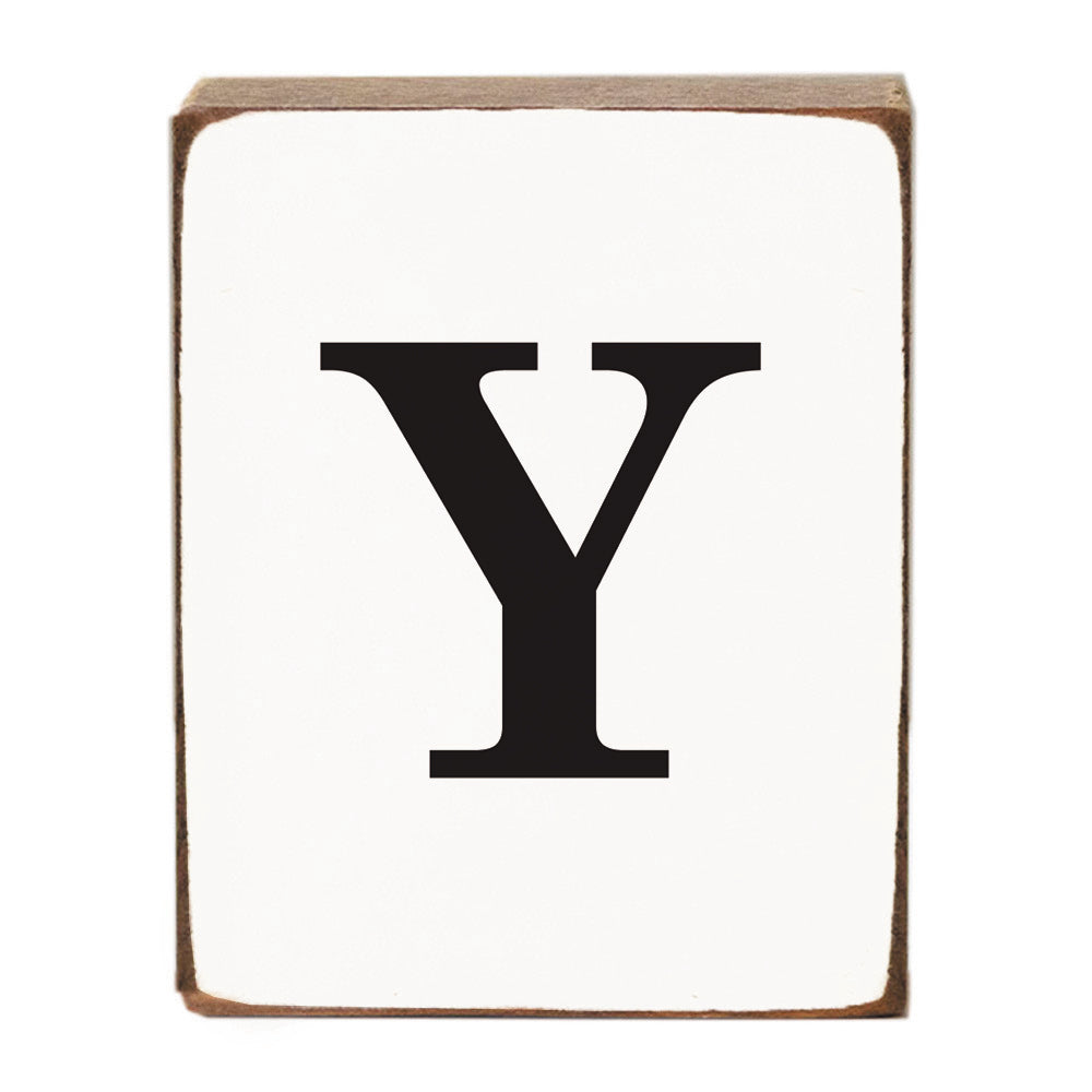 Letter Block - Black Antique