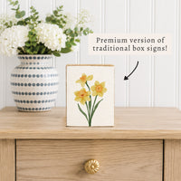 Daffodil Block Sign
