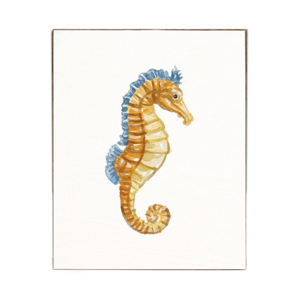 Seahorse Block Sign