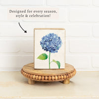 Hydrangea Flower Block Sign