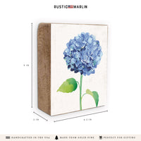 Hydrangea Flower Block Sign