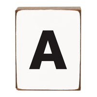 Letter Block - Black Block
