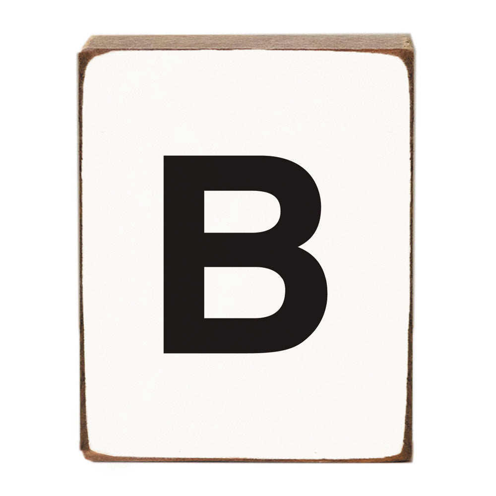 Letter Block - Black Block