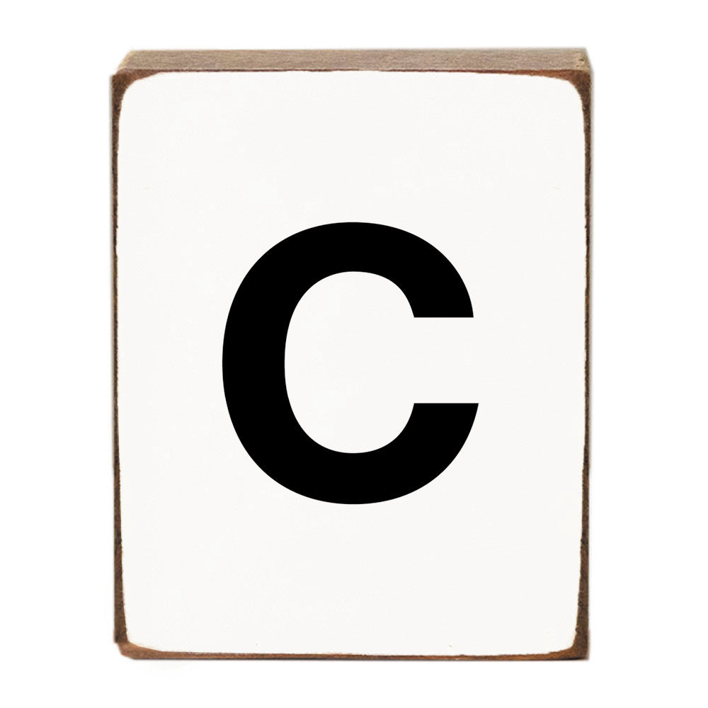 Letter Block - Black Block