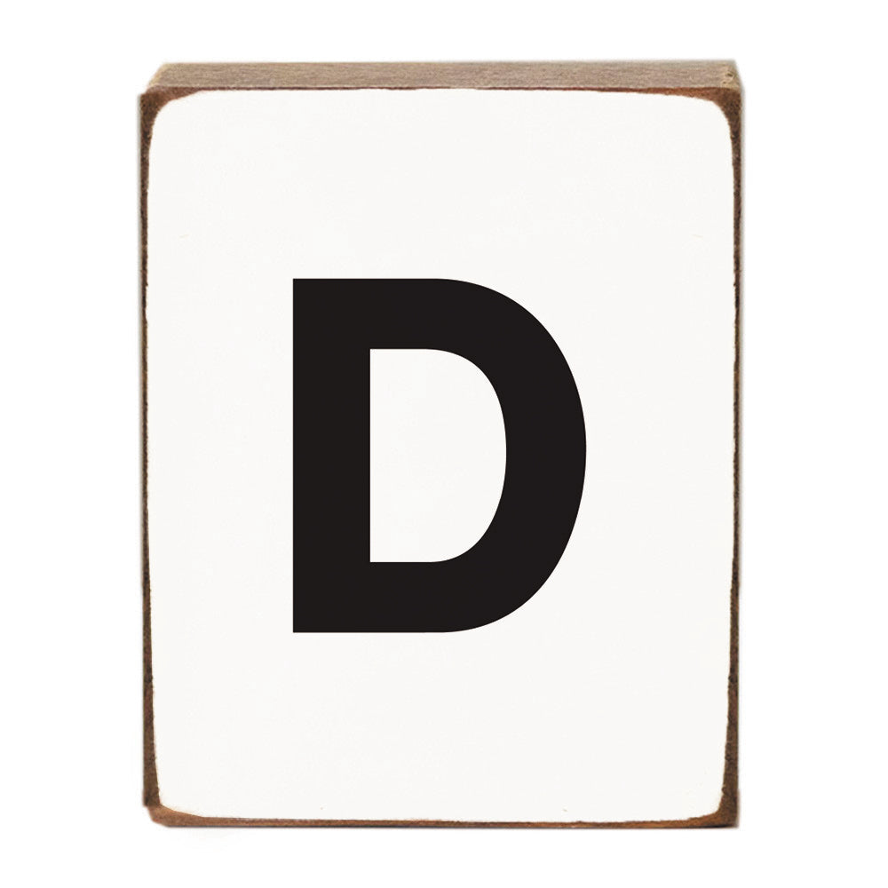Letter Block - Black Block