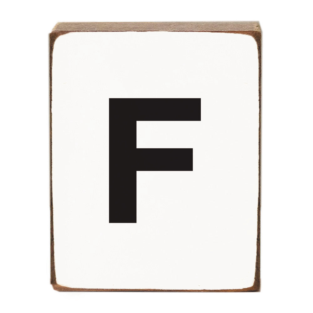 Letter Block - Black Block