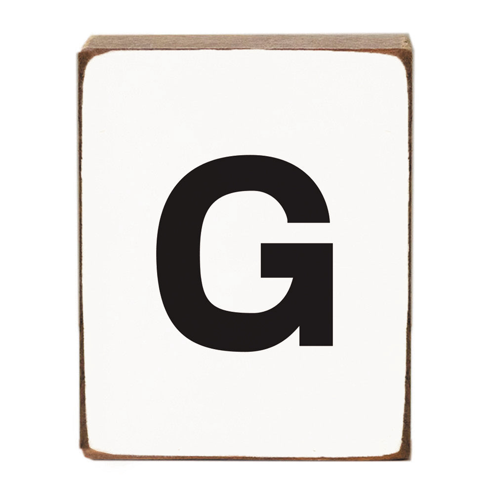 Letter Block - Black Block