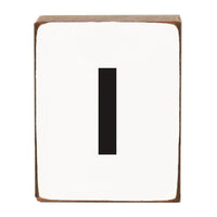 Letter Block - Black Block