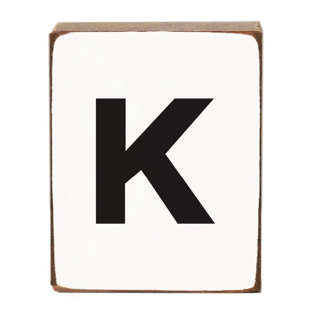 Letter Block - Black Block