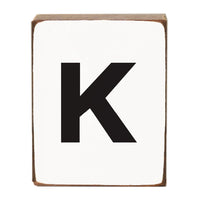 Letter Block - Black Block