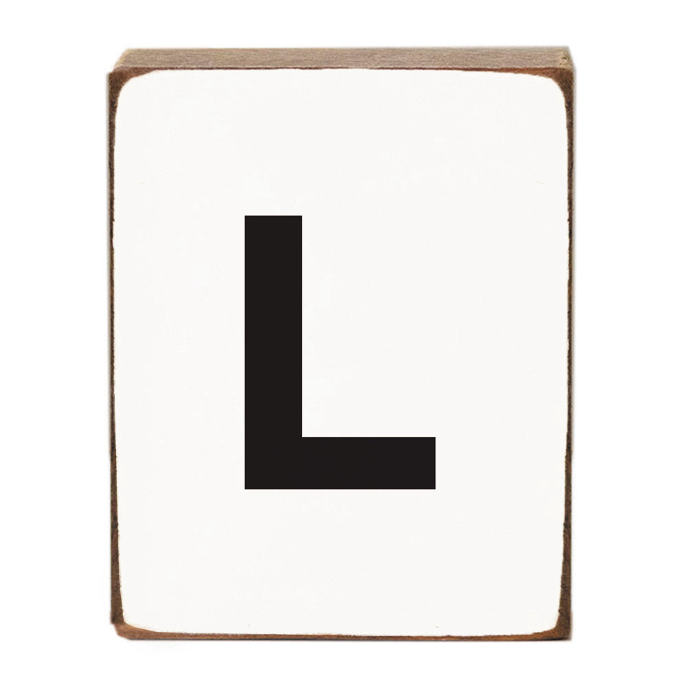 Letter Block - Black Block