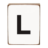 Letter Block - Black Block