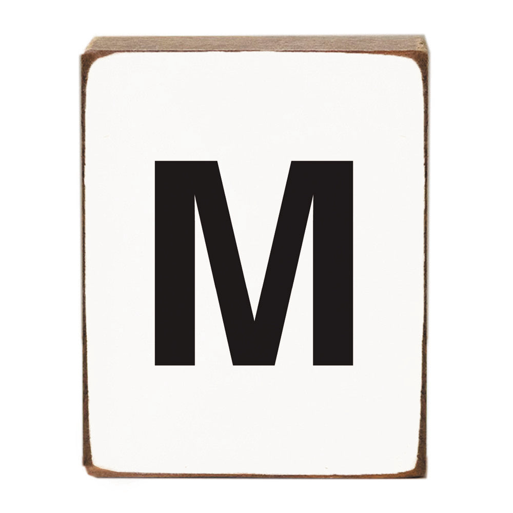 Letter Block - Black Block